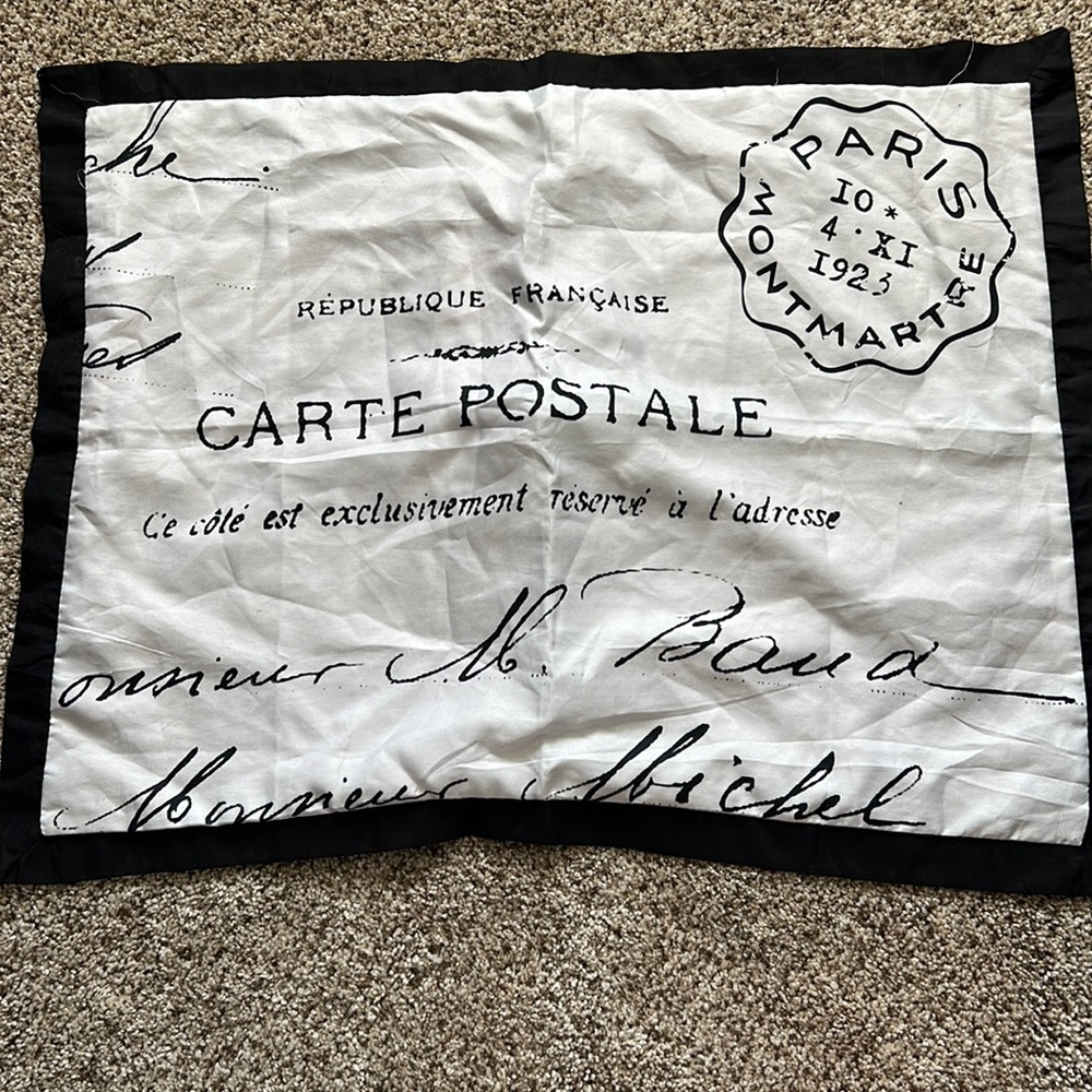 Paris theme pillow cases